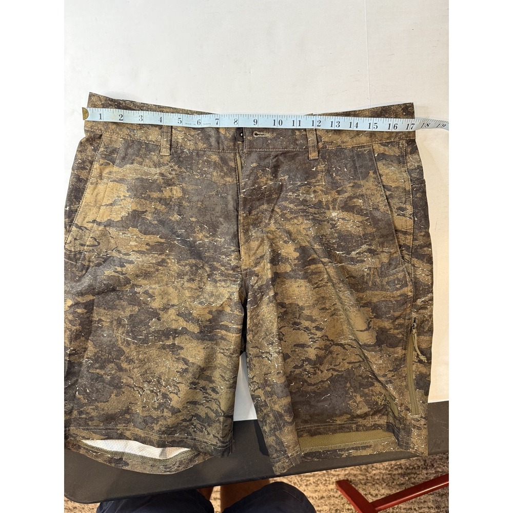The North Face Rolling Sun Shorts 32 Reg Camo Moisture Wicking Outdoor Water Rep - Picture 2 of 8